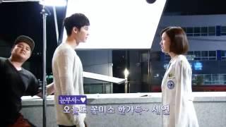 Lee Jong Suk & Jin Se Yeon in Doctor Stranger BTS