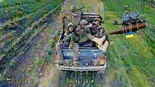 Ukrainian FPV Drone brutally Attack dozens Russian Soldiers Open Battlefield