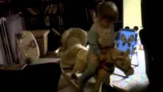 Alley Riding Her Rocking Horse.3GP
