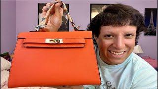 What's in my Orange  Hermes Kelly 28 Bag?