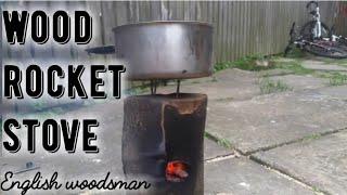 How to make a wood rocket stove