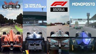 Grid Autosport vs Real Racing 3 vs F1 Mobile Racing vs Monoposto