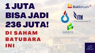 Dividen Investing Saham Batubara - ADRO, ITMG, BSSR, PTBA Mana Yang Paling Cuan?