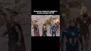 Everyone respects captain s words except loki  #marvel #avengers #movie #shorts #video