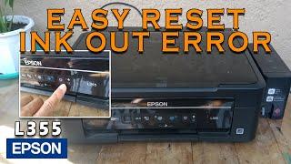 EPSON L355 | RESET LOW INK LEVEL | PinoyTechs