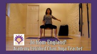 Jo in England shares 2 creative Chair Yoga Vignettes - Yoga Vista Academy Grad