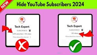 How To Hide Youtube Subscribers on Phone || How to Hide Subscribers on Youtube 2023