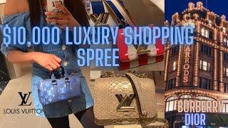 $10,000 LUXURY SHOPPING SPREE AT HARRODS, Louis vuitton, Dior, #luxuryshopping #luxuryshoppingvlog