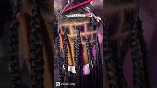 Medium Knotless braids