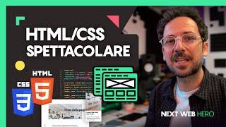 Creare un Sito Html/Css Spettacolare #1 - Hero con Position, Flexbox Grid e Cover Background