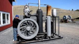 Running a Munktell AG hot-bulb engine