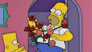 Homer come flores - Multiplícate por cero | Los Simpson Castellano