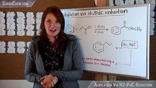 Alkylation of Benzene via H2/PdC Reduction