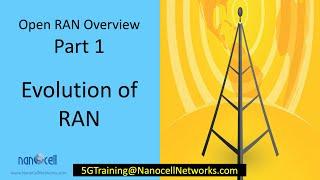 Part 1 - Open RAN Overview | Evolution of RAN | Open RAN | 5G NR | CU | DU | RU