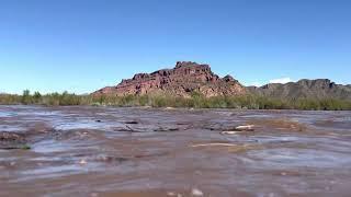 Salt River at Granite reef birthday padle March 23 60,000 ft.³ per second