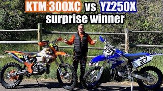 KTM 300XC vs Yamaha YZ250X on the Trails #KTM300XC #YamahaYZ250X #2-Stroke