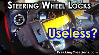 Aren't they Low Tech Obsolete? Best Steering Wheel Lock: Stoplock Pro to stop Keyless car theft?