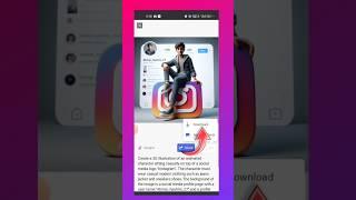 How To Create 3D Ai Social Media Image On Instagram | trending Social Media Profile