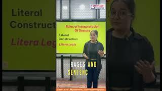 Rule of literal construction- rules of interpretation of statute #protalentdigital #clataspirant