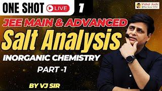 Salt Analysis in One Shot | Inorganic Chemistry | JEE Main & Advanced Live Class