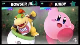 Super Smash Bros Ultimate Amiibo Fights   Request #3506 Bowser Jr vs Kirby