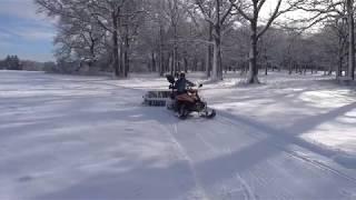 Trail grooming by North Shore Nordic Association