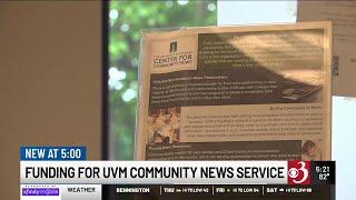 New funding headed to UVM's Community News Service