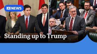 Defying Trump bolsters domestic popularity of UK, Canadian leaders | ABC NEWS