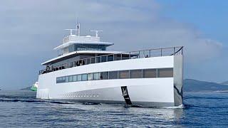 Steve Job’s family yacht VENUS docking in Gibraltar