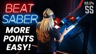 How To Get Higher Score In Beat Saber ||  EASY Tutorial