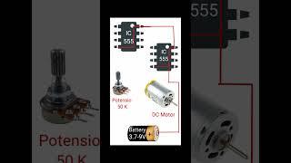 DC Motor Forward and Reverse Control Using IC 555 | Animations Wiring Tutorial for Beginners