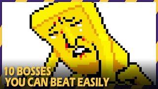 10 EASIEST GAME BOSSES TO DEFEAT (IF YOU KNOW HOW) #ZOOMINGAMES