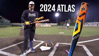 Hitting with the 2024 LOUISVILLE SLUGGER ATLAS | BBCOR Baseball Bat Review