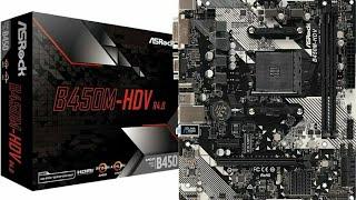 ASRock B450m-HDV I B450 motherboard I Budget Motherboard I AMD Motherboard