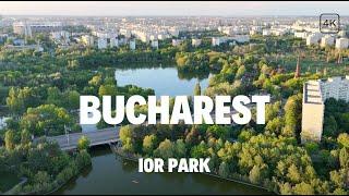 Bucharest Romania | Walk Through IOR Park | Beautiful Atmosphere | 4K Ulta HD Video