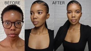 R100\$5.50 SIDE PART PONYTAIL ON SHORT 4C HAIR|NO HEAT|EXTENDED PONYTAIL