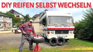 DIY Reifenwechsler Reifenmontiergerät für Wohnmobil und PKW Reifen selber preiswert wechseln