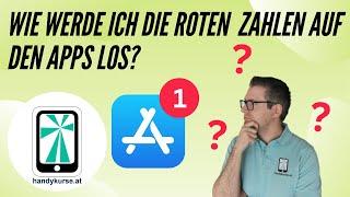 Wie werde ich die roten Zahlen auf den Apps los?