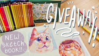 Starting a New Sketchbook + Colored Pencil GIVEAWAY