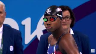 simone manuel beating the campbell sisters for 7 minutes