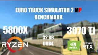 Euro Truck Simulator 2 MP Benchmark - Ryzen 5800x + RTX 3070 Ti