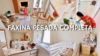 FAXINA PESADA COMPLETA NO LAR | 4 DIAS SEM LIMPAR A CASA | LIMPEZA E ORGANIZAÇÃO PARA SEMANA