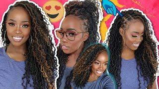 TOCEANA Goddess Locs + MODIFIED Illusion Braid Pattern For FINE Natural Hair! | MARY K. BELLA