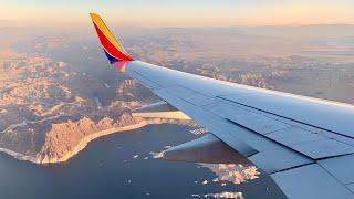 SUNSET Landing Las Vegas – Southwest Airlines – Boeing 737-7H4 – N237WN – BZN-LAS