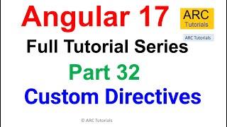 Angular 17 Tutorial #32 - Custom Directives Tutorial | Angular 17 Tutorial For Beginners