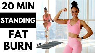 NO SQUATS! NO LUNGES! NO JUMPING! DUMBBELL FAT BURN | Home Workout 