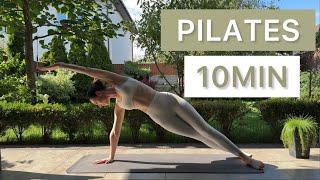 10MIN Full Body Hourglass Pilates // tone & slim // (no equipment) | Nina Fit