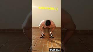 Push ups to get stronger - calisthenics workout #shorts