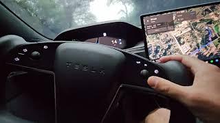 Tesla FSD Beta V12.3 driveway