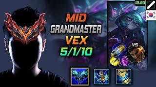 Vex Mid Build Everfrost First Strike - LOL KR GrandMaster Patch 13.23